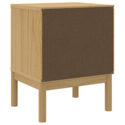 Berkfield Bedside Cabinet Floro Wax Brown 45X39X57 Cm Solid Wood Pine - thumbnail 7
