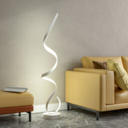 Living And Home Contemporary Led Spiral Floor Lamp Floor Light In White Light Height 131Cm - thumbnail 3