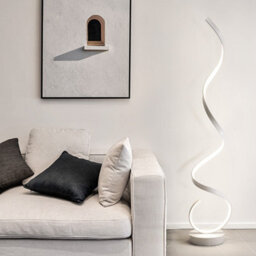 Living And Home Contemporary Led Spiral Floor Lamp Floor Light In White Light Height 131Cm - thumbnail 8
