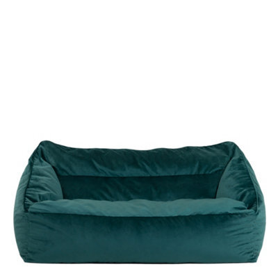 icon Cecilia Bean Bag Sofa Teal Green Giant Velvet Bean Bag Chair - image 1