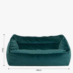 icon Cecilia Bean Bag Sofa Teal Green Giant Velvet Bean Bag Chair - thumbnail 8