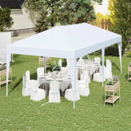 Costway 3 X 6M Pop Up Canopy Tent Easy Setup Portable Gazebo Shelter-White - thumbnail 3