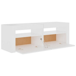 Vidaxl Tv Cabinet With Led Lights White 120X35X40 Cm - thumbnail 9