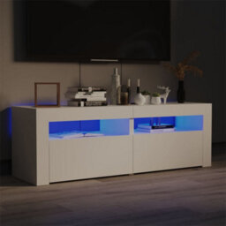Vidaxl Tv Cabinet With Led Lights White 120X35X40 Cm - thumbnail 2