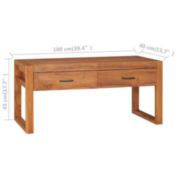 Berkfield Tv Cabinet 100X40X45 Cm Recycled Teak Wood - thumbnail 9