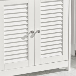 Sobuy Frg237-Ii-W, Under Sink Bathroom Cabinet With Adjustable Shelves, Mdf Bathroom Storage Unit,white,w60Xd35Xh58 - thumbnail 4