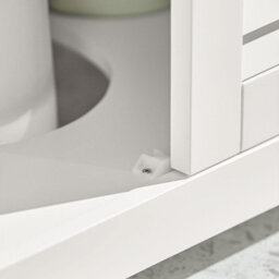 Sobuy Frg237-Ii-W, Under Sink Bathroom Cabinet With Adjustable Shelves, Mdf Bathroom Storage Unit,white,w60Xd35Xh58 - thumbnail 7