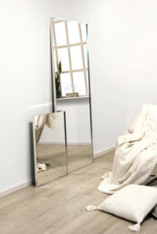 Nielsen Arlott Aluminium Rectangular Wall Mirror, Full-Length, Silver, 70 X 170Cm - thumbnail 3