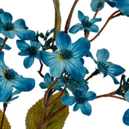 Hill Interiors Vernicia Fordii Artificial Flower Spray Blue (One Size) - thumbnail 3