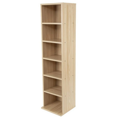 Wooden Cd / Dvd Media Storage Display Rack Freestanding Case - image 1
