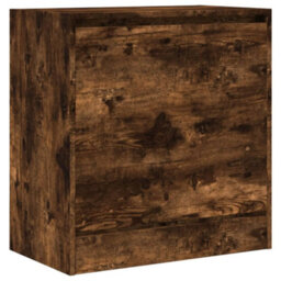 Berkfield Shoe Cabinet Smoked Oak 60X34X63.5 Cm Engineered Wood - thumbnail 4