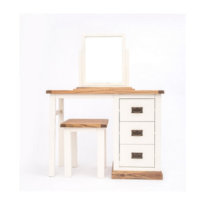 Cabinet Bits Tropea 3 Drawer Dressing Table Set Brass Drop Handle - image 1