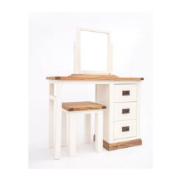 Cabinet Bits Tropea 3 Drawer Dressing Table Set Brass Drop Handle - thumbnail 2