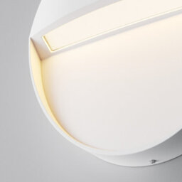 Luminosa Lighting Luminosa Mane Round Outdoor Flush Wall Lamp White 3000K 100Lm Ip54 - thumbnail 2