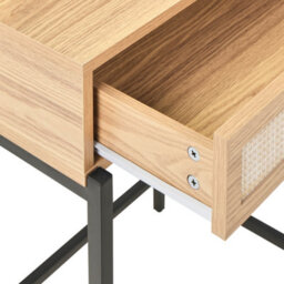 Beliani Dressing Table With Mirror Cassiar Light Brown - thumbnail 7