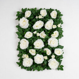 Scottish Everlastings Ltd. Scottish Everlastings 60X40Cm Artificial Rose+Foliage Flower Wall Backdrop Panel - Pack Of 2 - thumbnail 2