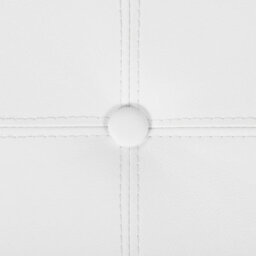 Beliani Glamour Pouffe White Faux Leather Storage Stool 40 X 38 Cm With Hidden Compartment - thumbnail 7
