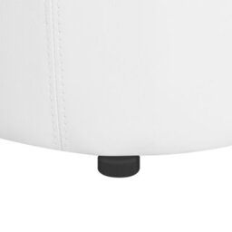 Beliani Glamour Pouffe White Faux Leather Storage Stool 40 X 38 Cm With Hidden Compartment - thumbnail 6
