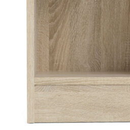 Wyld Haus Amberfern Low Wide Natural Oak-Effect Bookcase 2 Shelves - thumbnail 7