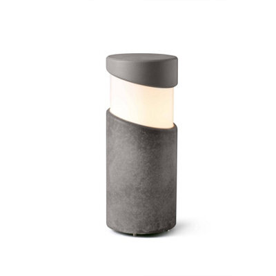 Luminosa Lighting Luminosa Block Outdoor Bollard Pedestal Light Concrete 1X E27 Ip65 - image 1