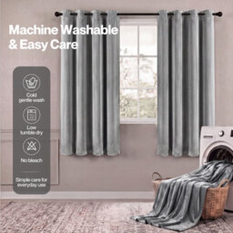 Marlow Velvet Blackout Curtains Thermal Insulated For Bedroom Living Room - thumbnail 9