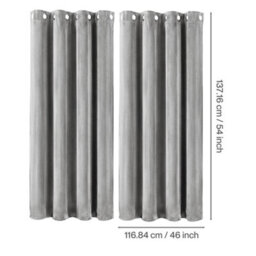 Marlow Velvet Blackout Curtains Thermal Insulated For Bedroom Living Room - thumbnail 4