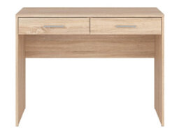Arte Nepo Plus 100Cm Oak Sonoma Desk - Natural Wood Study Desk With 2 Drawers - thumbnail 3