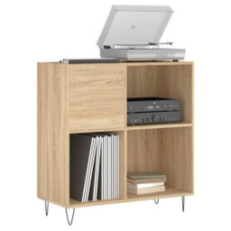 Walplus Record Cabinet Sonoma Oak 84.5X38X89 Cm Engineered Wood - thumbnail 3