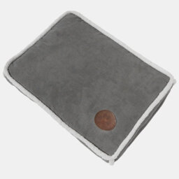 OHS Sherpa Bind Pet Bed Dog Puppy Comfy Mat Cushion Washable Fleece, Grey - Large - thumbnail 5