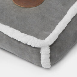 OHS Sherpa Bind Pet Bed Dog Puppy Comfy Mat Cushion Washable Fleece, Grey - Large - thumbnail 7
