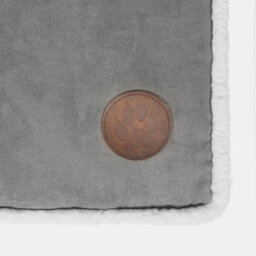 OHS Sherpa Bind Pet Bed Dog Puppy Comfy Mat Cushion Washable Fleece, Grey - Large - thumbnail 4