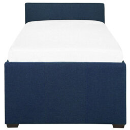 Beliani Trundle Bed Fabric Marmande 80 X 200 Cm (Eu Small Single) Navy Blue - thumbnail 6