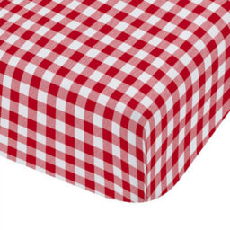 Catherine Lansfield Bamford Gingham Check Double Fitted Sheet Red - thumbnail 3