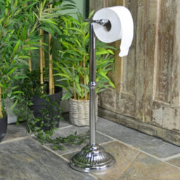 Victorian Free Standing Toilet Roll Holder - Bright Chrome - thumbnail 6