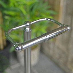 Victorian Free Standing Toilet Roll Holder - Bright Chrome - thumbnail 3