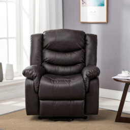 More4Homes Seattle Electric Automatic Recliner Armchair Sofa Home Lounge Bonded Leather Chair (Brown) - thumbnail 8