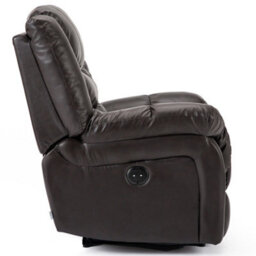 More4Homes Seattle Electric Automatic Recliner Armchair Sofa Home Lounge Bonded Leather Chair (Brown) - thumbnail 3