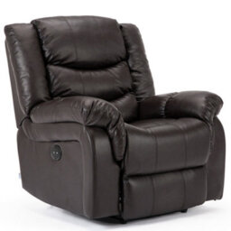 More4Homes Seattle Electric Automatic Recliner Armchair Sofa Home Lounge Bonded Leather Chair (Brown) - thumbnail 2