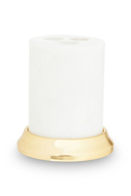 Orsina White Marble Toothbrush Holder - image 1