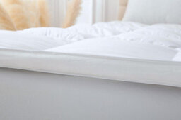 Homespace Direct Ltd Kampala Hill 100% Goose Feather And Down Mattress Topper Hotel Quality Thick Luxury Deep Fill (5Cm) (King) - thumbnail 5