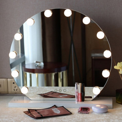 Living And Home Hollywood Vanity Mirror With 12 Dimmable Bulbs And 3 Modes Smart Touch - image 1