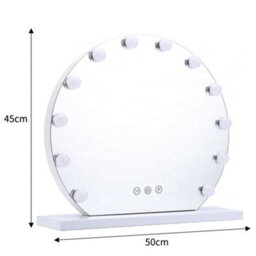 Living And Home Hollywood Vanity Mirror With 12 Dimmable Bulbs And 3 Modes Smart Touch - thumbnail 4