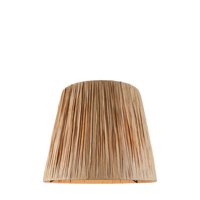 Loops Handcrafted Natural Raffia Tapered Cylinder Lamp Shade - 32Cm Elegant Light Fixture - image 1