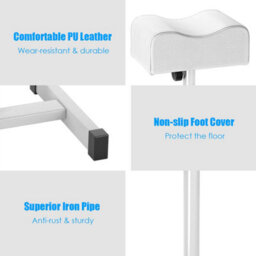 Costway Pedicure Manicure Footrest Adjustable Seat Height Nail Foot Stand W/ Soft Cushion - thumbnail 9
