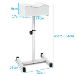 Costway Pedicure Manicure Footrest Adjustable Seat Height Nail Foot Stand W/ Soft Cushion - thumbnail 2