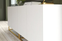 Ripple Duo Sideboard 200Cm White Fluted Design - Creative Furniture - thumbnail 5