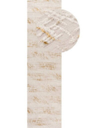 The Rugs Carmel Cream/gold Abstract Area Rug And Runner Non Shedding, Stain Resistant, Soft - thumbnail 9