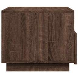 Berkfield Coffee Table With Led Lights Brown Oak 50X49X40 Cm - thumbnail 8