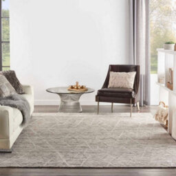 Ocean Ash Wool Handmade Luxurious Geometric Rug Easy To Clean Living Room And Bedroom-168Cm X 226Cm - thumbnail 1