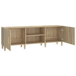 Berkfield Classic Tv Cabinet Sonoma Oak 150X30X50 Cm Engineered Wood - thumbnail 6